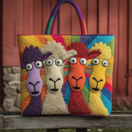 Funky Sheep Quilted Tote Bag GFTOTG2597