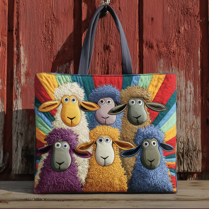 Funky Sheep Quilted Tote Bag GFTOTG2598