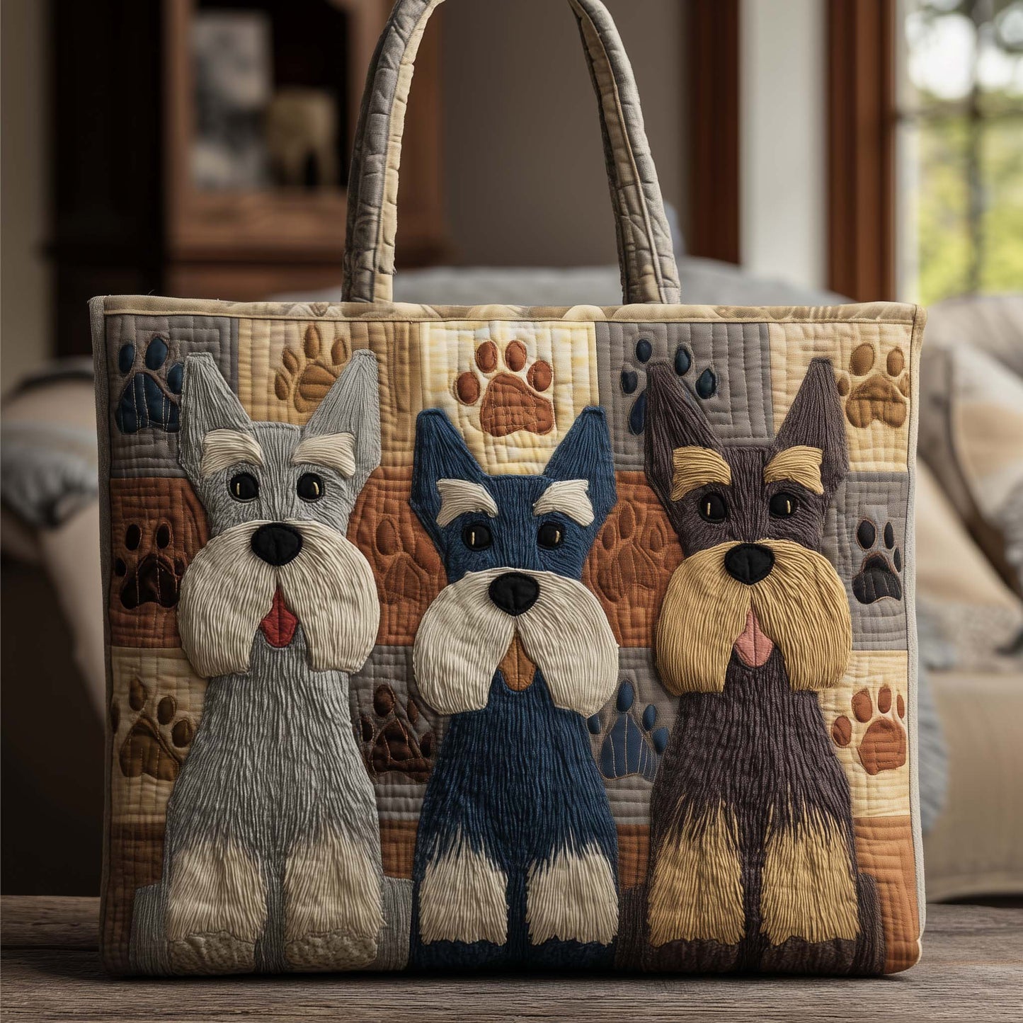 Schnauzer Quilted Tote Bag GFTOTG2634