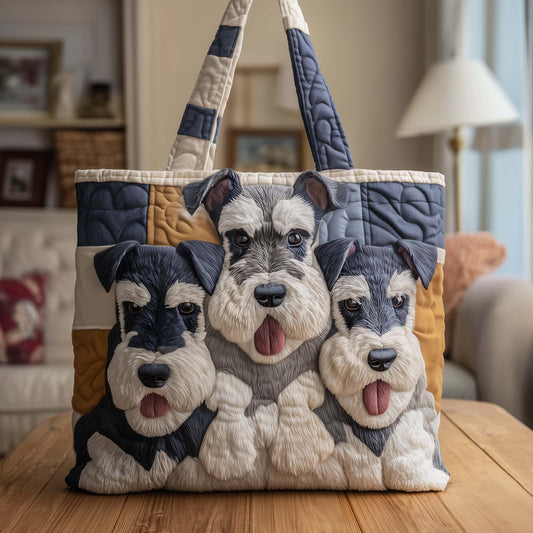 Schnauzer Quilted Tote Bag GFTOTG2637