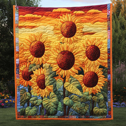 Sunflower Bloom Quilted Blanket GFTOTG2656