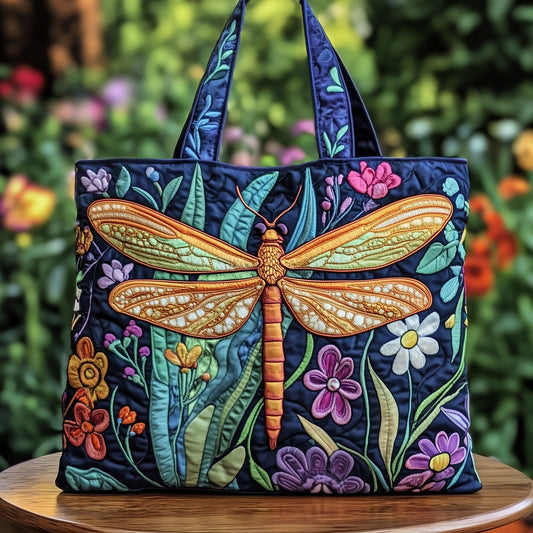 Mystic Dragonfly Quilted Tote Bag GFTOTG267