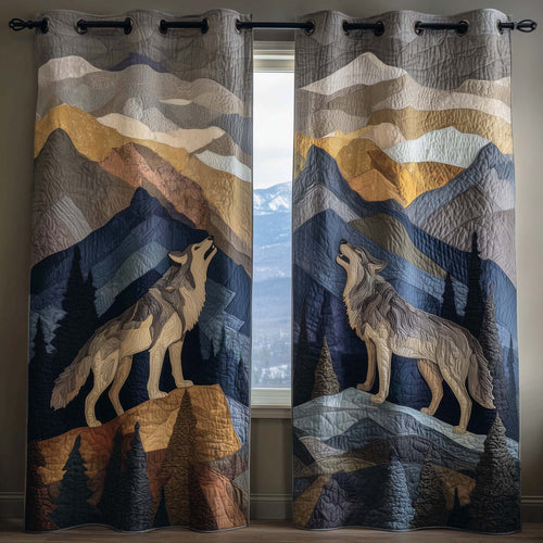 Shadow Wolf Quilted Curtains GFTOTG2696