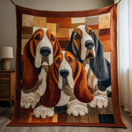 Basset Hound Quilted Blanket GFTOTG2703