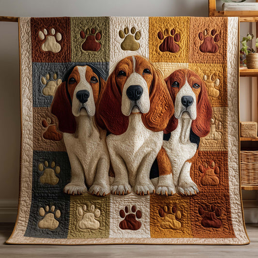 Basset Hound Quilted Blanket GFTOTG2704