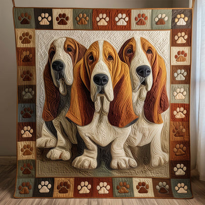 Basset Hound Quilted Blanket GFTOTG2705