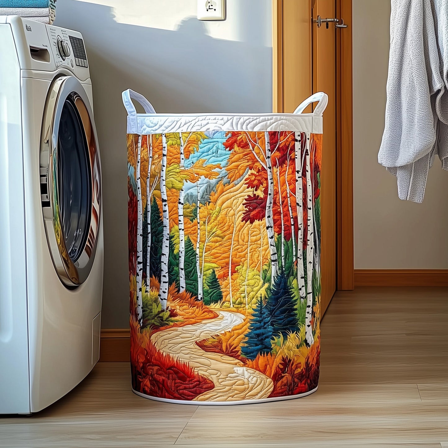 Birch Forest Quilted Laundry Basket GFTOTG271