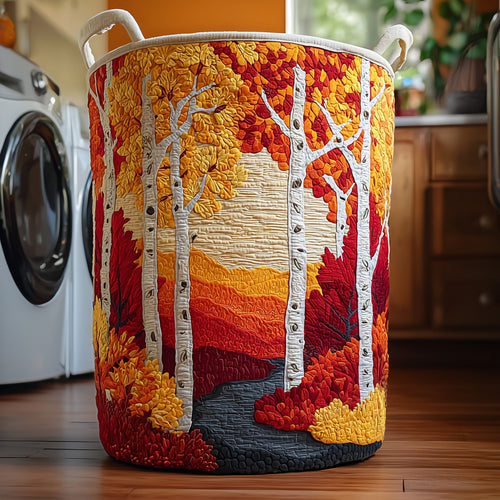 Birch Forest Quilted Laundry Basket GFTOTG275
