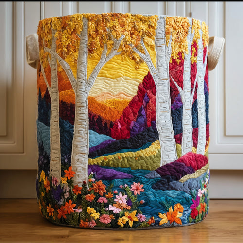 Birch Forest Quilted Laundry Basket GFTOTG276