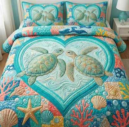 Ocean Pair 3-Piece Quilted Bedding Set GFTOTG2811