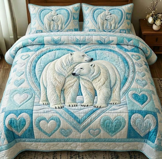 Snowbound Love 3-Piece Quilted Bedding Set GFTOTG2815