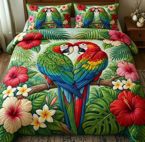 Tropical Hearts 3-Piece Quilted Bedding Set GFTOTG2816