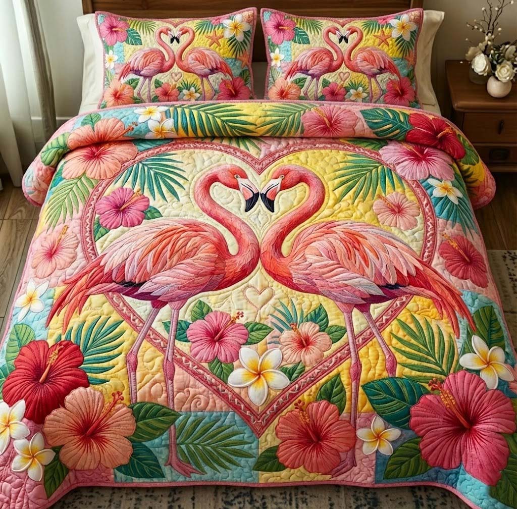 Pink Promise 3-Piece Quilted Bedding Set GFTOTG2817