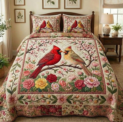 Crimson Heart Cardinals Duvet Cover Set GFTOTG2825
