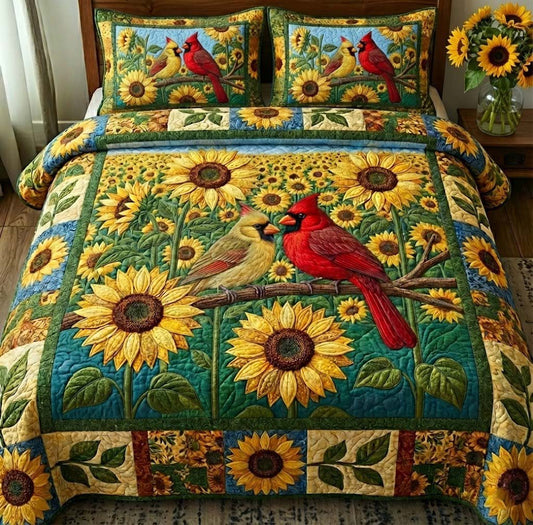 Crimson Heart Cardinals Duvet Cover Set GFTOTG2827