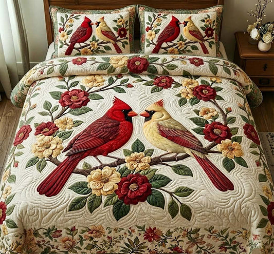Crimson Heart Cardinals Duvet Cover Set GFTOTG2828