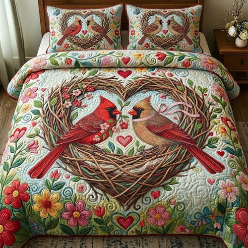 Crimson Heart Cardinals Duvet Cover Set GFTOTG2830