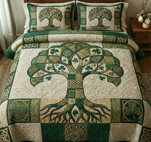 Shamrock Tree of Life Duvet Cover Set GFTOTG2831