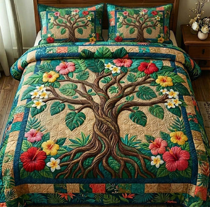Tropical Tree of Life Duvet Cover Set GFTOTG2836