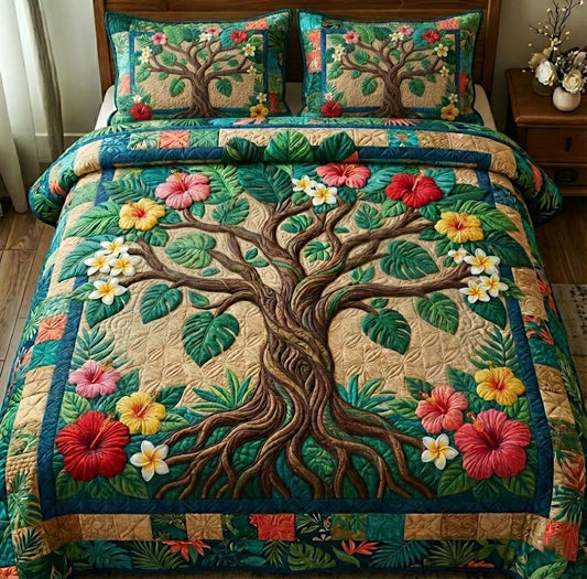 Tropical Tree of Life Duvet Cover Set GFTOTG2836