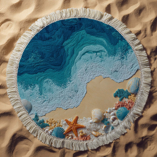 Sea Whisper Round Beach Towel GFTOTG2869