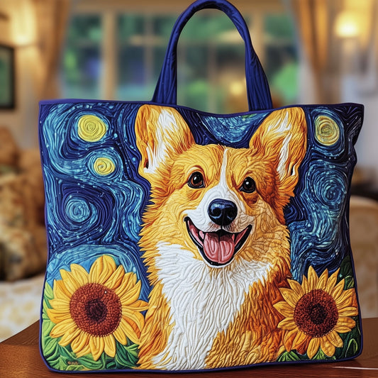 Corgi Charm Quilted Tote Bag GFTOTG287
