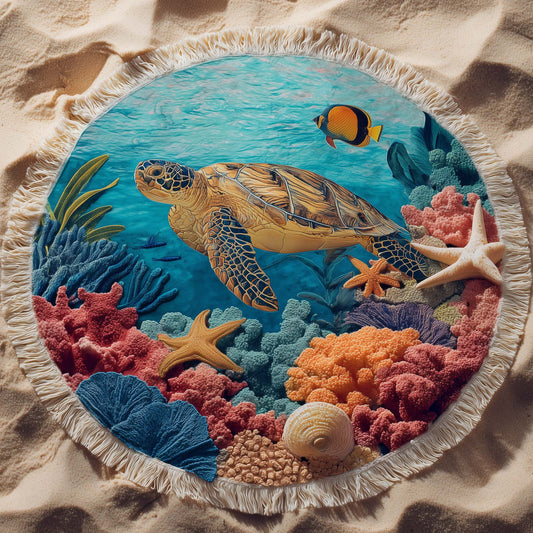 Sea Whisper Round Beach Towel GFTOTG2871