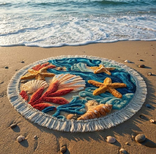 Sea Whisper Round Beach Towel GFTOTG2872