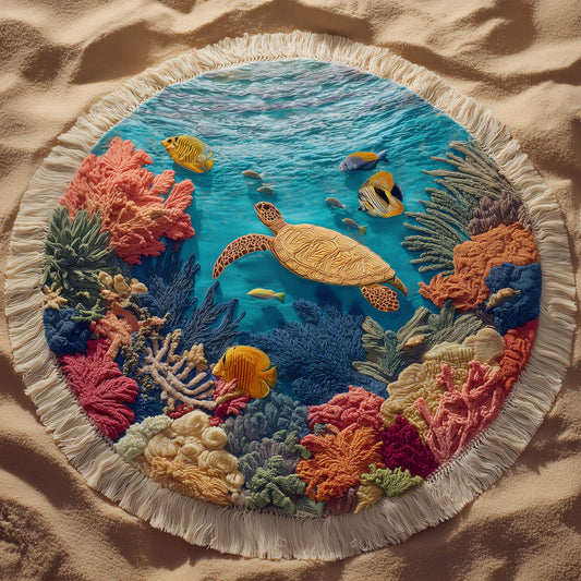 Sea Whisper Round Beach Towel GFTOTG2873