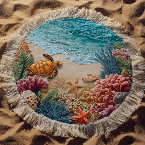 Sea Whisper Round Beach Towel GFTOTG2874