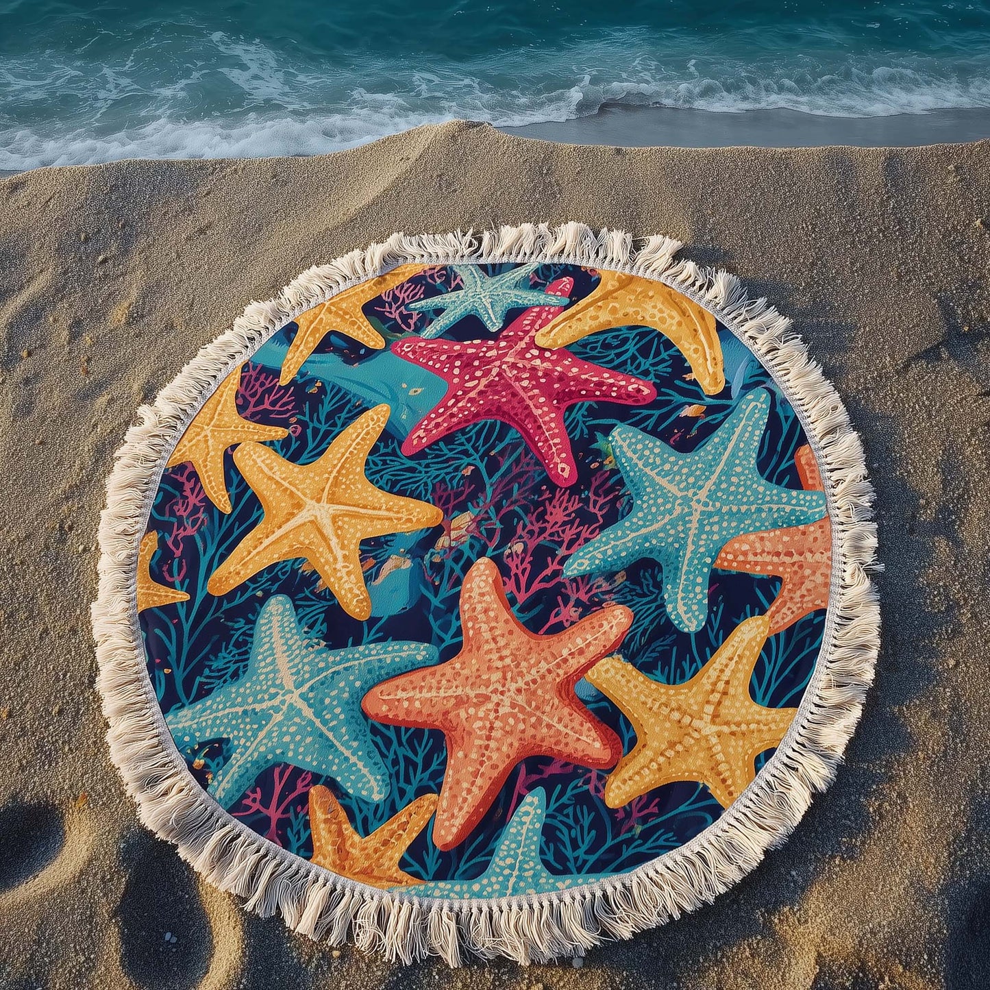 Tropical Vibes Round Beach Towel GFTOTG2896