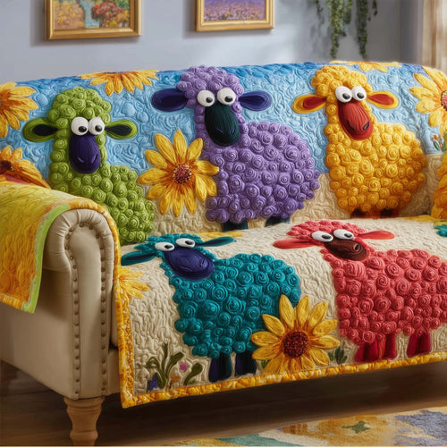 Funky Sheep Quilted Sofa Cover GFTOTG2901