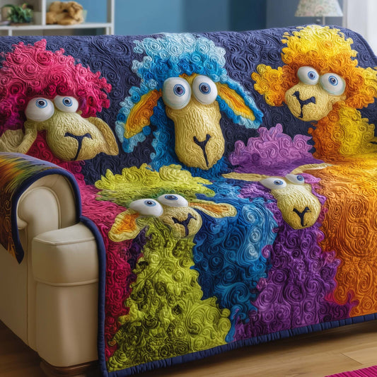 Funky Sheep Quilted Sofa Cover GFTOTG2902