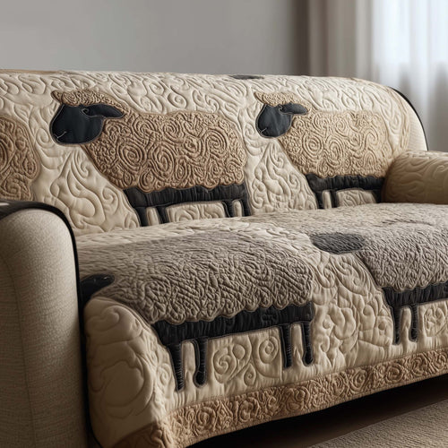 Peaceful Sheep Quilted Sofa Cover GFTOTG2903