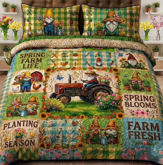 Farm Life 3-Piece Quilted Bedding Set GFTOTG2942