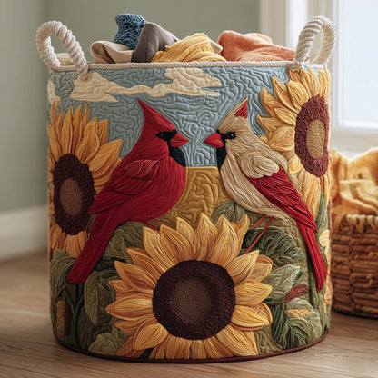 Cardinal Pair Quilted Laundry Basket GFTOTG2949