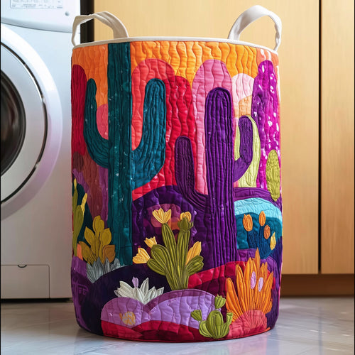 Dreamy Cactus Quilted Laundry Basket GFTOTG295