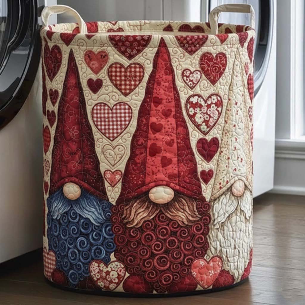 Gnomes Love Quilted Laundry Basket GFTOTG2956