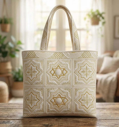 Star of David Quilted Tote Bag GFTOTG2958
