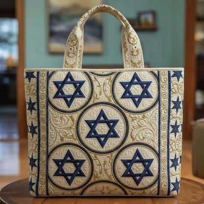 Star of David Quilted Tote Bag GFTOTG2959