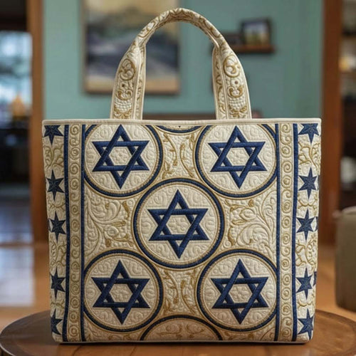 Star of David Quilted Tote Bag GFTOTG2959