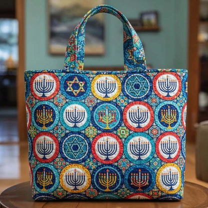 Hanukkah Quilted Tote Bag GFTOTG2961