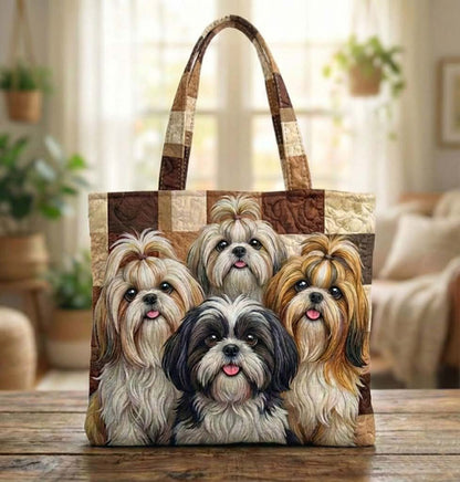 Shih Tzu Quilted Tote Bag GFTOTG2963
