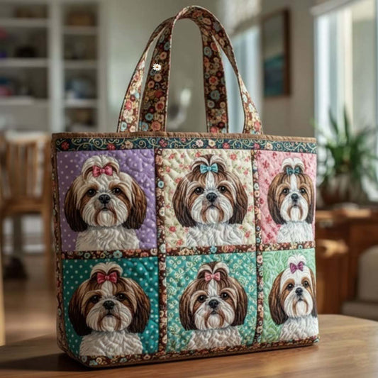 Shih Tzu Quilted Tote Bag GFTOTG2965