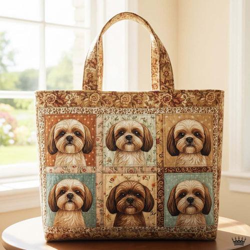 Shih Tzu Quilted Tote Bag GFTOTG2966