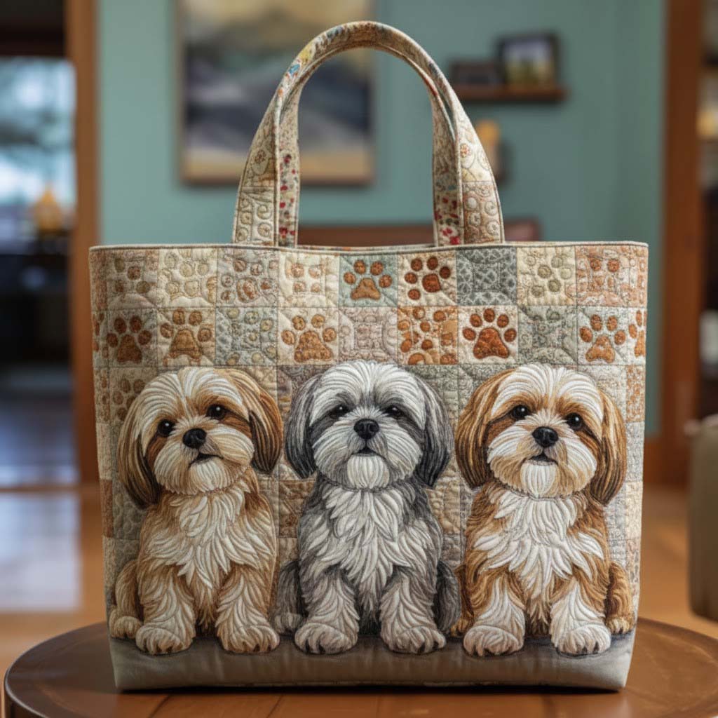 Shih Tzu Quilted Tote Bag GFTOTG2968