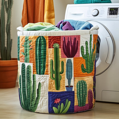 Dreamy Cactus Quilted Laundry Basket GFTOTG298