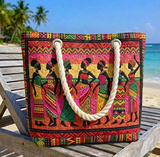 Melanin Queens Quilted Beach Bag GFTOTG3047