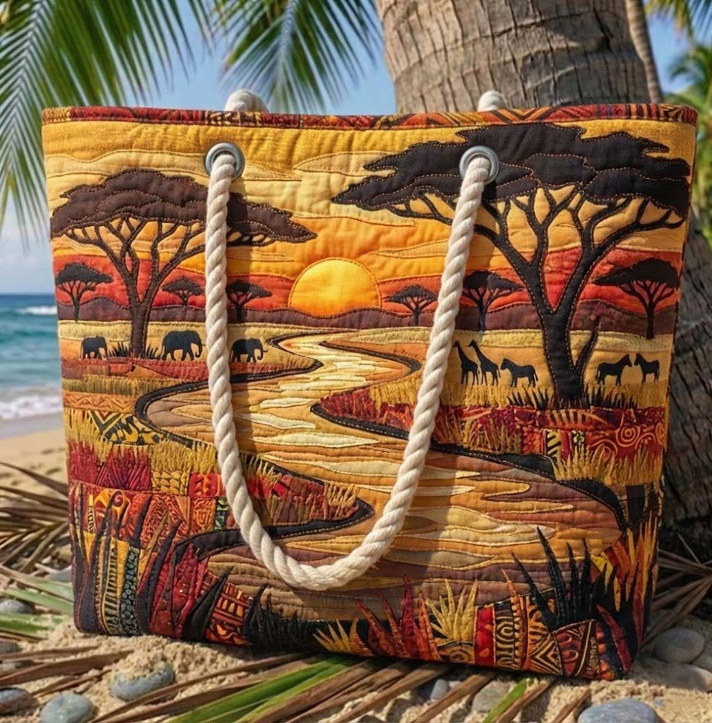 Afro Essence Quilted Beach Bag GFTOTG3054