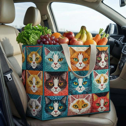 Quiet Whiskers Quilted Shopping Bag GFTOTG3110